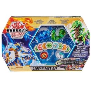 BAKUGAN Geogan Rising Set Face Off 2021 NEW SEALED Cards + Mat